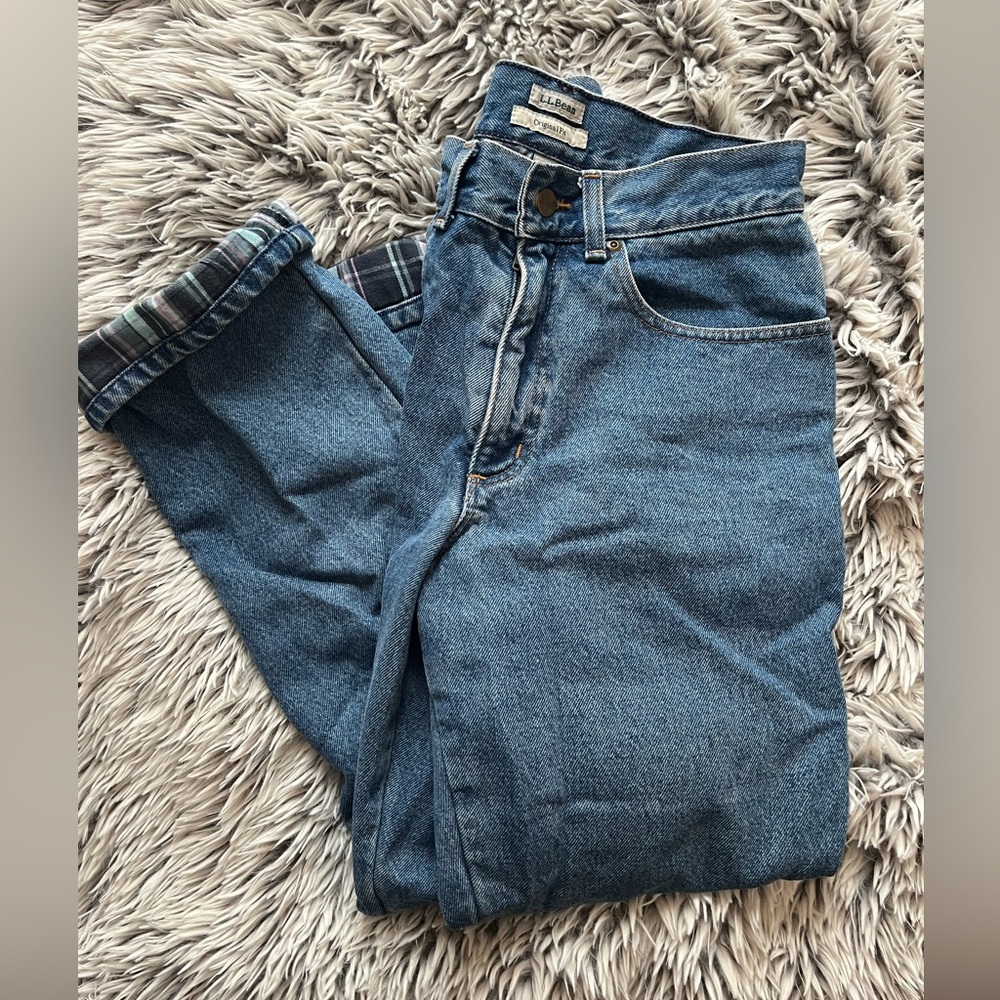 90’s L.L. Bean Denim Jeans with Flannel Lining